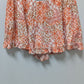 Chelsea & Theodore Orange Floral Ruffled Shorts