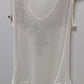 Top Ch White Embroidered Mesh Sleeveless Bodysuit