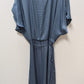Vince Camuto Dark Blue Cold-Shoulder Empire Dress