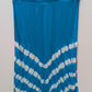 INC Ocean Blue/White Tie-Dye Embellished V-Cut Maxi Skirt