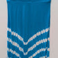 INC Ocean Blue/White Tie-Dye Embellished V-Cut Maxi Skirt