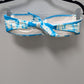 Venus Blue/White Tie-Dye Moon Emblem Strapless Bikini Top