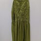 Free People Deep Green Sleeveless Lace-Trim Dress