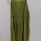 Free People Deep Green Sleeveless Lace-Trim Dress