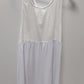 Ekouaer White Sheer Sleeveless Mini Dress