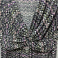 Max Studio Grey/Purple Printed Midi Dress