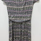 Max Studio Grey/Purple Printed Midi Dress