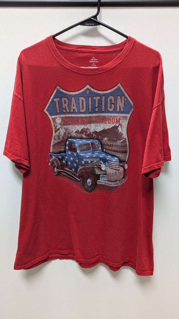 Celebrate! Patriotic Men's "Tradition" Pickup Truck Graphic Tee