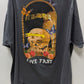 Fashion Nova Men's Grey "Live Fast" Graphic Tee