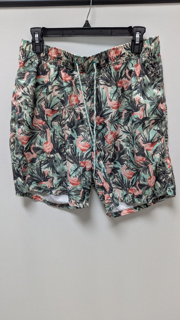 Goodfellow & Co Green Flamingo Swim Shorts