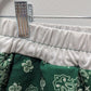 Green/White Bandana Printed Lounge Shorts
