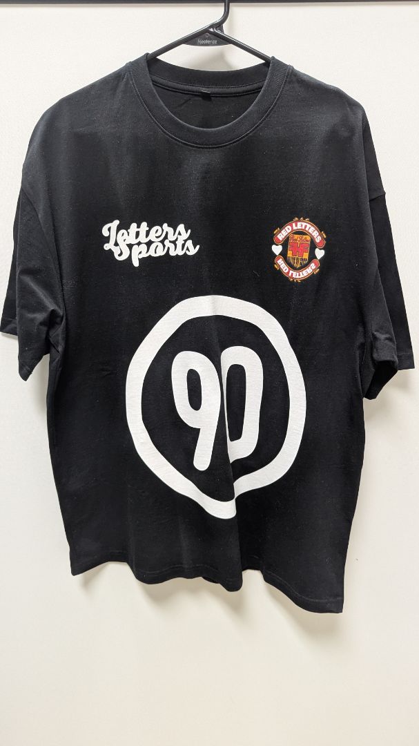 Red Letters Black/White "Letter Sports" Graphic Tee