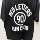 Red Letters Black/White "Letter Sports" Graphic Tee