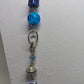 Silver/Blue Mixed Bead Longline Necklace