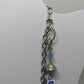 Silver/Blue Mixed Bead Longline Necklace