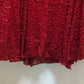 Cache Vintage Red Strapless Beaded Formal Gown