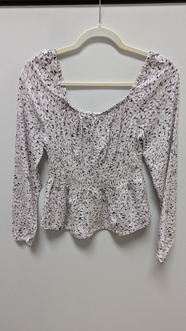 Japna Lavender Purple Printed Blouse