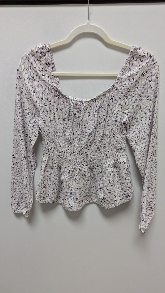 Japna Lavender Purple Printed Blouse