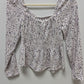 Japna Lavender Purple Printed Blouse