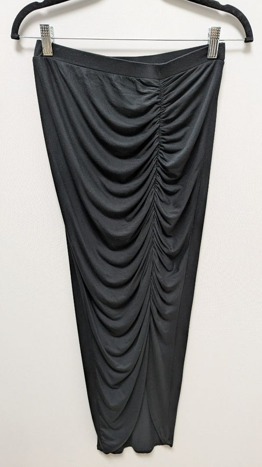 Mossimo Black Ruched Maxi Skirt