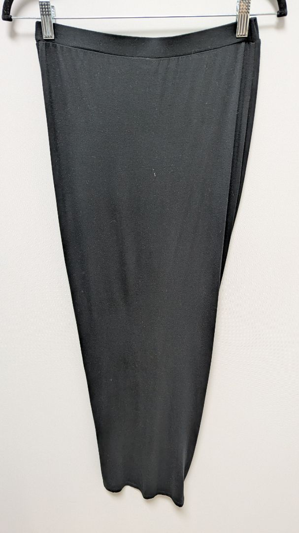 Mossimo Black Ruched Maxi Skirt