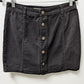 Billabong Black Button-Down Corduroy Skirt