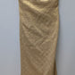 Michael Kors Gold Metallic Strapless Formal Dress