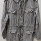 BNCI by Blanc Noir Light Grey Casual Cargo Jacket
