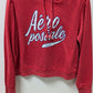 Aeropostale Red Graphic Cropped Sweatshirt