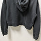 Adidas Black/White Striped Sleeve Cropped Sweatshirt