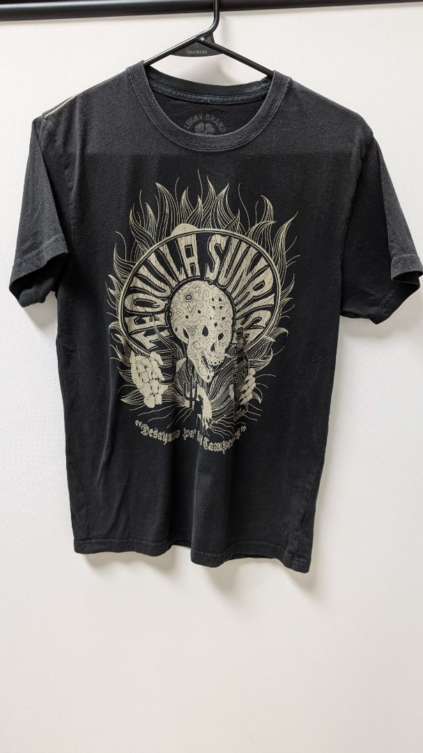 Lucky Brand Black "Tequila Sunrise" Graphic Tee