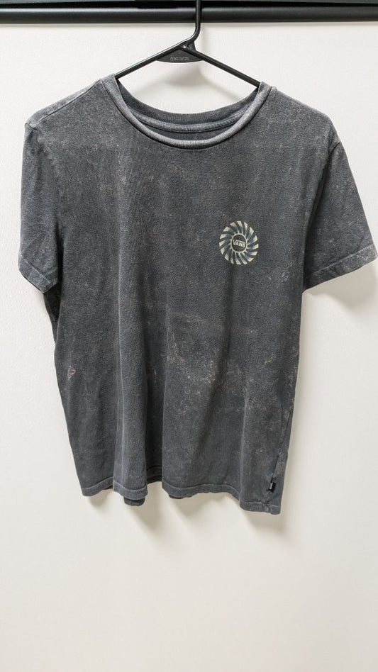 VANS Dark Grey Acid Wash Moon Graphic Tee