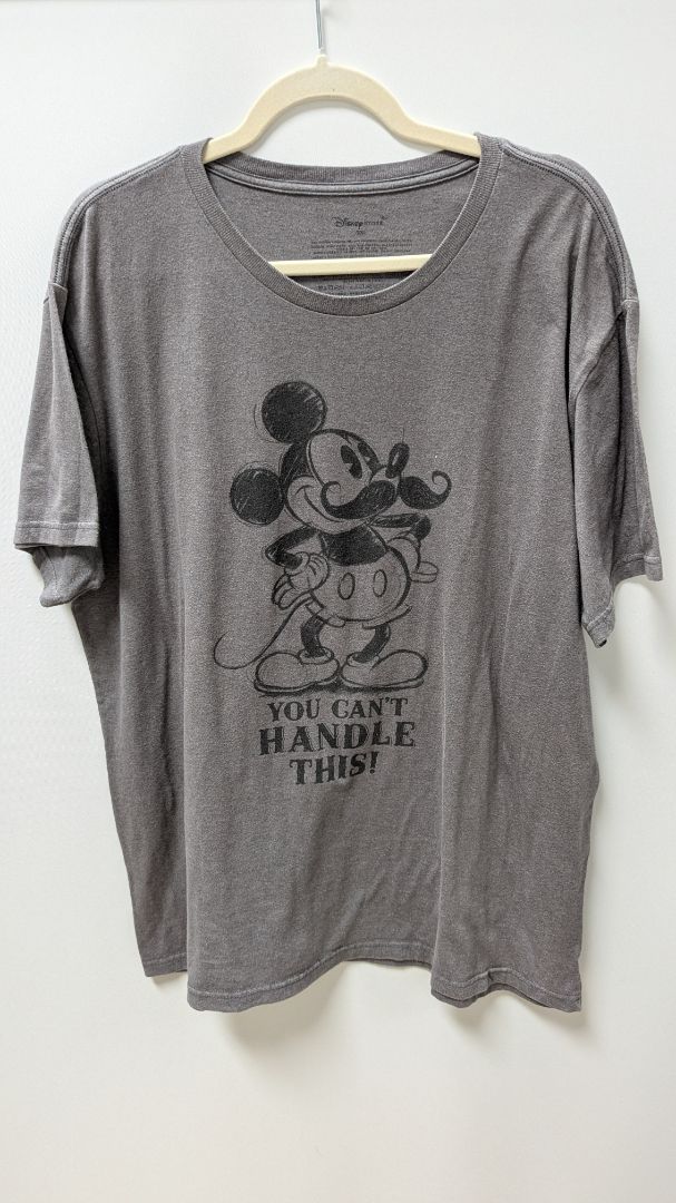 Disney Dark Grey "You Can't Handle This" Mickey Tee