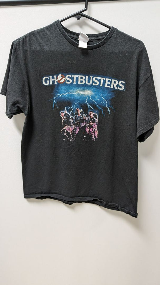 Junk Food Tees Black Vintage "Ghostbuster" Graphic Tee
