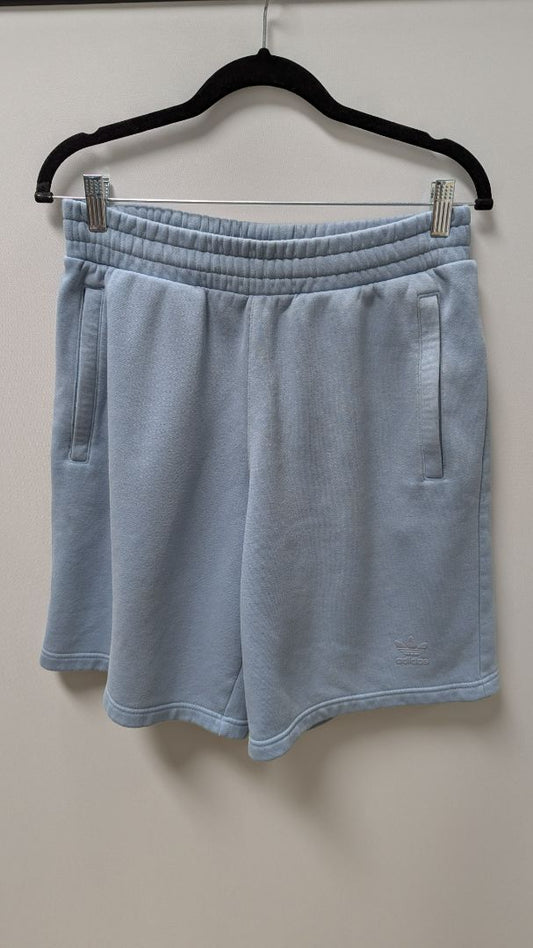 Adidas Men's Light Blue Drawstring Sweatshorts