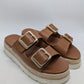 Madden Girl Brown Faux-Leather Mythical Platform Sandals