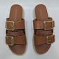 Madden Girl Brown Faux-Leather Mythical Platform Sandals