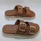 Madden Girl Brown Faux-Leather Mythical Platform Sandals