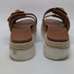 Madden Girl Brown Faux-Leather Mythical Platform Sandals