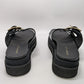 Madden Girl Black Faux-Leather Mythical Platform Sandals