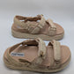 Steve Madden Tan Bigmona Natural Raffia Sandals