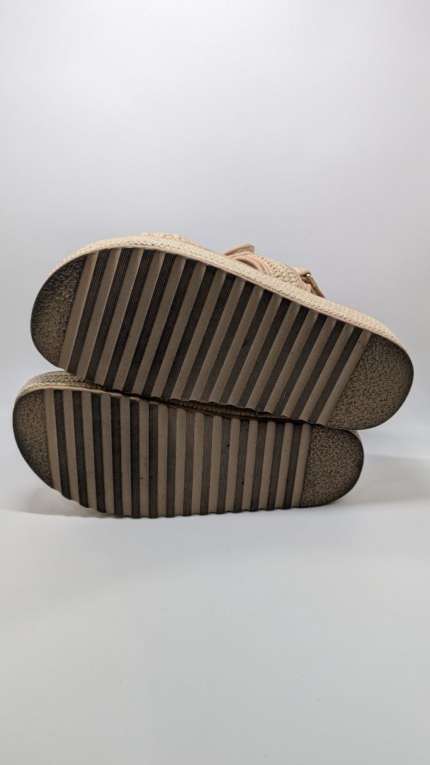 Steve Madden Tan Bigmona Natural Raffia Sandals