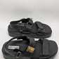 Steve Madden Black Bigmona Leather Platform Sandals