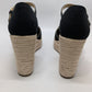 MICHAEL Michael Kors Black/Tan Nori Wedge Espadrille Sandals