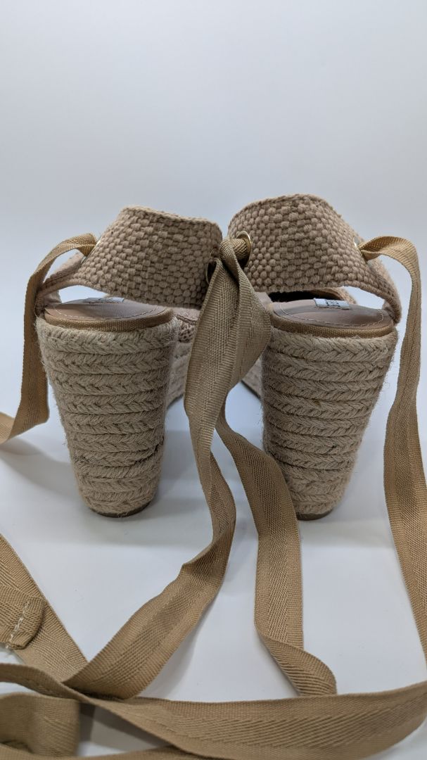 Steve Madden Tan Medora Espadrille Wraparound Sandals