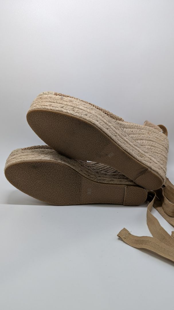 Steve Madden Tan Medora Espadrille Wraparound Sandals
