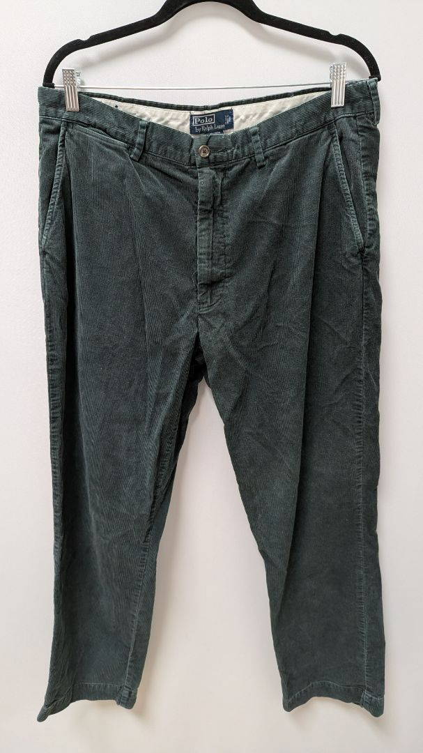 Polo Ralph Lauren Men's Dark Green Corduroy Pants