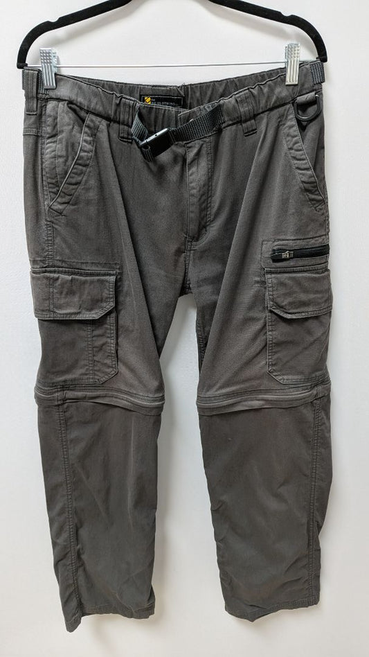 B.C. Clothing Co. Men's Dark Grey Convertible Cargo Pants