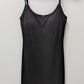 Popilush Black Ribbed Tank Mini Shapewear Dress