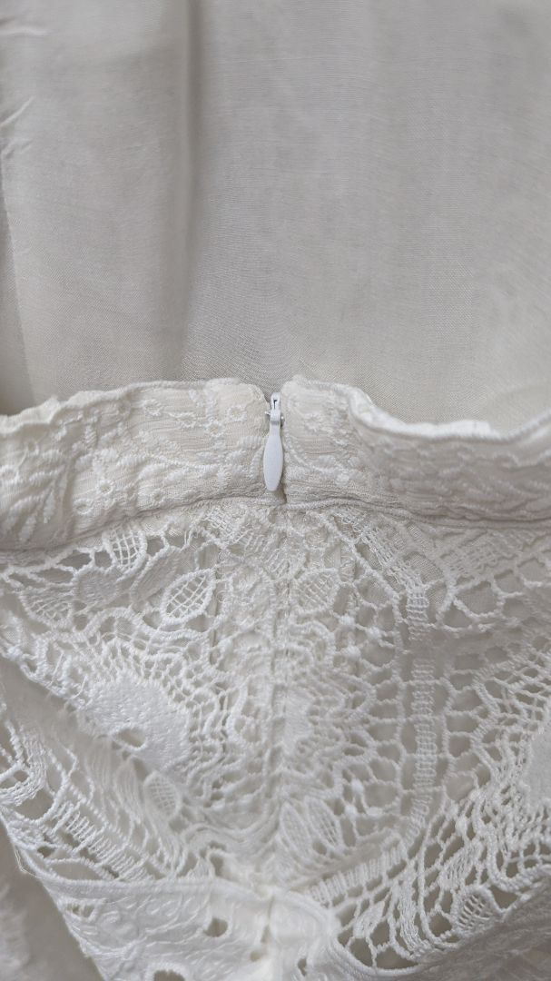 Gianni Bini White Raelynn Embroidered Maxi Dress